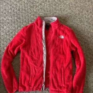 Women’s red northface osito jacket XS